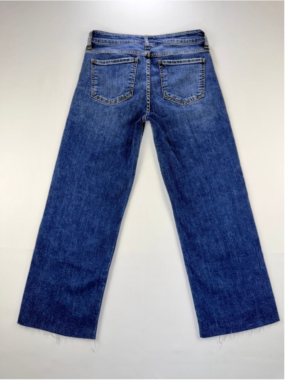 Kut From The Kloth Charlotte High Rise Culotte 4 Jeans Wide Leg Crop Raw Hem - Picture 3 of 9